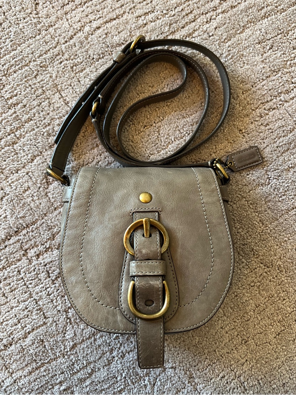 Coach Gracie Mini Leather Saddle Crossbody